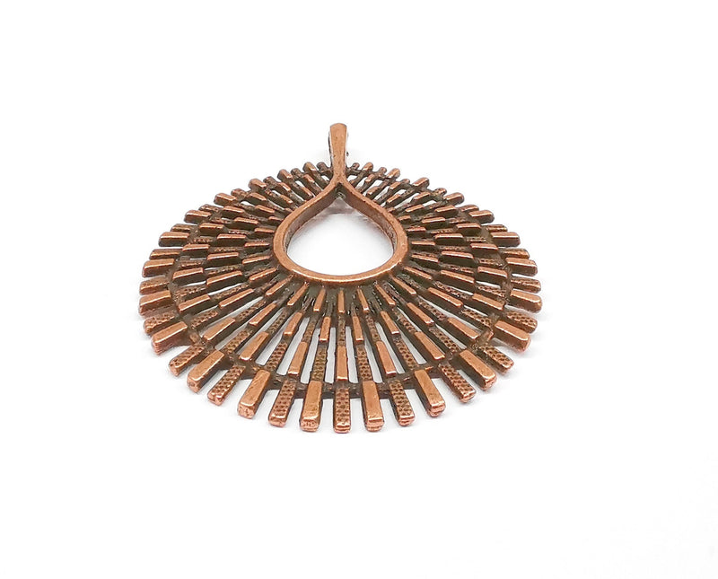 Copper Pendant Antique Copper Plated Pendant (66x54mm)  G21048