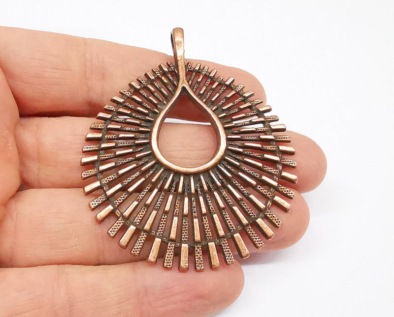 Copper Pendant Antique Copper Plated Pendant (66x54mm)  G21048
