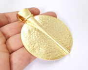 Gold Large Pendant Gold Plated Pendant (83x66mm)  G19624