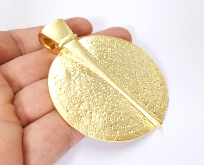 Gold Large Pendant Gold Plated Pendant (83x66mm)  G19624