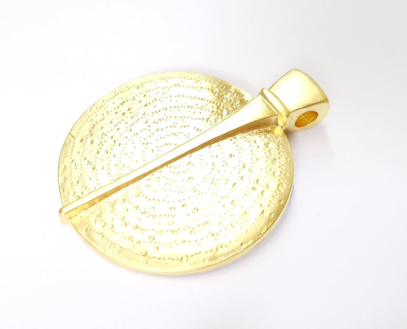 Gold Large Pendant Gold Plated Pendant (83x66mm)  G19624