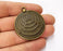 Antique Bronze Charms Antique Bronze Plated Charms (46x40mm)  G19665