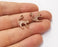10 Cats Charms Antique Copper Plated Charms (19x13mm)  G19678