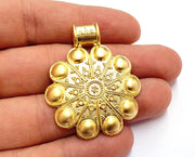Gold Pendant Gold Plated Pendant  (46x38 mm)  G19690