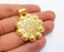 Gold Pendant Gold Plated Pendant  (46x38 mm)  G19690