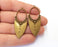 2 Antique Bronze Charms Antique Bronze Plated Charms (51x21mm)  G19742