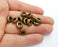 6 Copper Rondelle Beads Antique Bronze Plated Beads (11mm) G19749