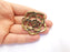 Rose Pendant Antique Bronze Plated Pendant (48x46mm)  G20151