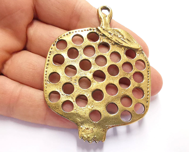 Pomegranate Pendant Antique Bronze Plated Pendant (78x58mm)  G20155