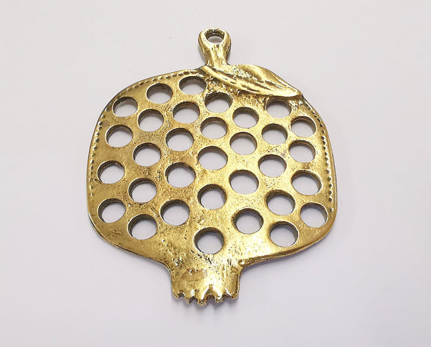 Pomegranate Pendant Antique Bronze Plated Pendant (78x58mm)  G20155
