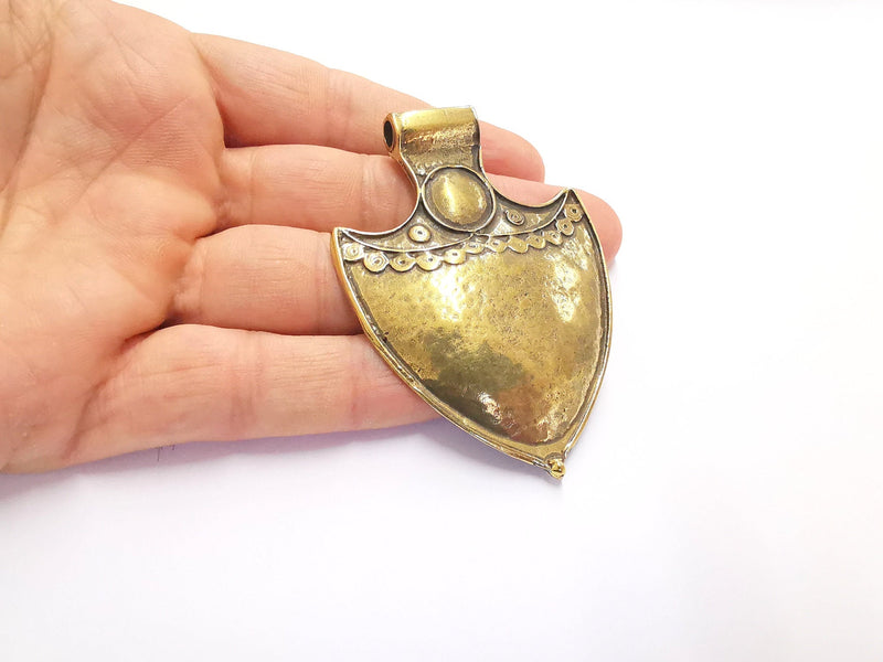 Antique Bronze Pendant Antique Bronze Plated Pendant (77x54mm)  G20159