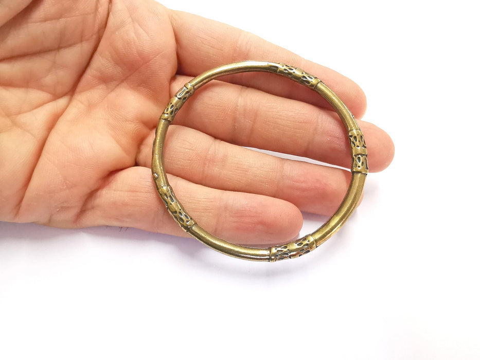 Circle Findings Pendant Antique Bronze Plated Pendant (67mm)  G13456