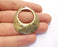 2 Antique Bronze Charms Antique Bronze Plated Charms (43x38mm)  G20169