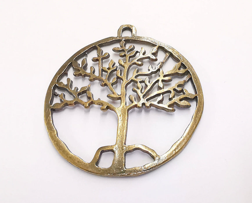 Tree Pendant Antique Bronze Plated Pendant (60x55mm)  G20172