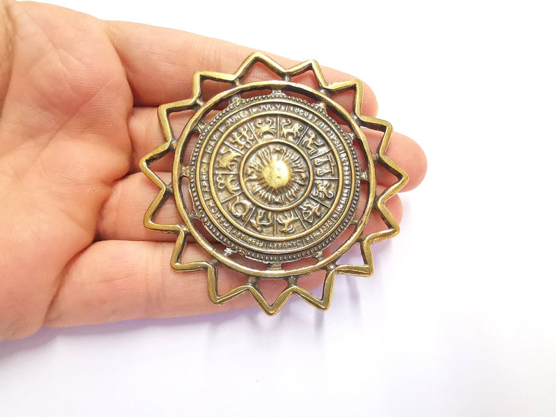 Antique Bronze Pendant Antique Bronze Plated Pendant (70mm)  G20173
