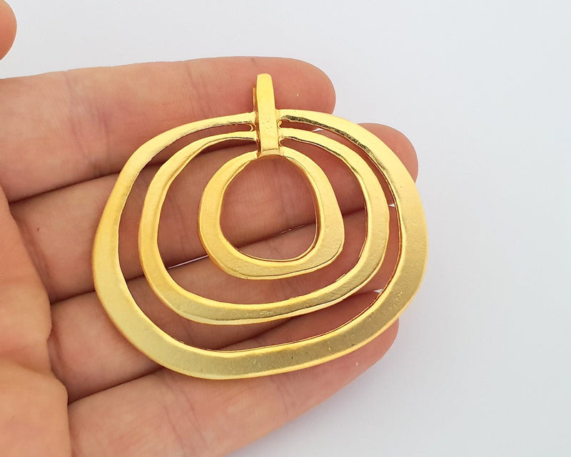 Gold Large Pendant Gold Plated Pendant (59x53mm)  G19773