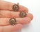 6 Sun Charms Antique Copper Plated Charms (22x18mm)  G19789
