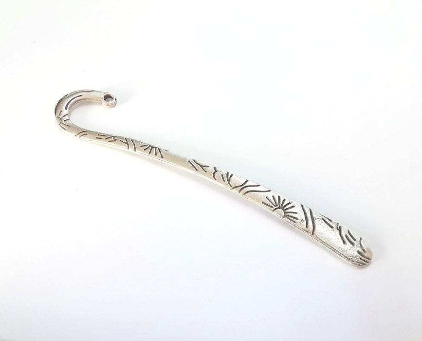 Sun Bookmark Findings Antique Silver Plated Bookmark (112x9mm) G20225