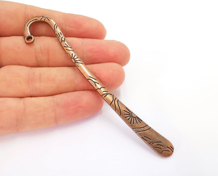 Sun Bookmark Findings Antique Copper Plated Bookmark (114x9mm) G20227