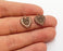 10 Heart Charms Antique Copper Plated Charms (15x13mm)  G19827