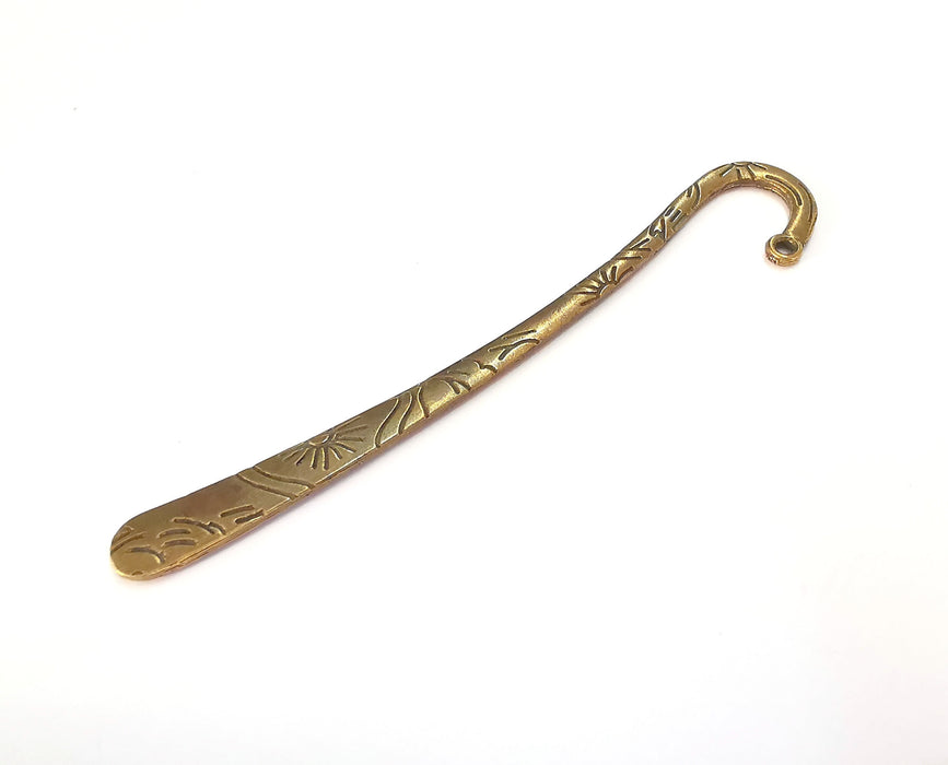 Sun Bookmark Findings Antique Bronze Plated Bookmark (114x9mm) G20232