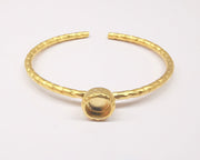 Matte Gold Hammered Bracelet Blanks Settings Cuff Blanks Resin Blank İnlay Blank Adjustable Bracelet Gold Plated Bracelet (8 mm ) G19865
