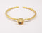 Matte Gold Hammered Bracelet Blanks Settings Cuff Blanks Resin Blank İnlay Blank Adjustable Bracelet Gold Plated Bracelet (8 mm ) G19865