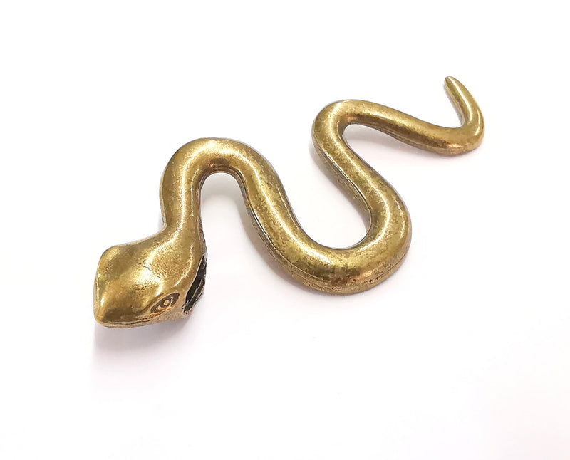 Snake Pendant Antique Bronze Plated Pendant ( 113x51mm )  G20342