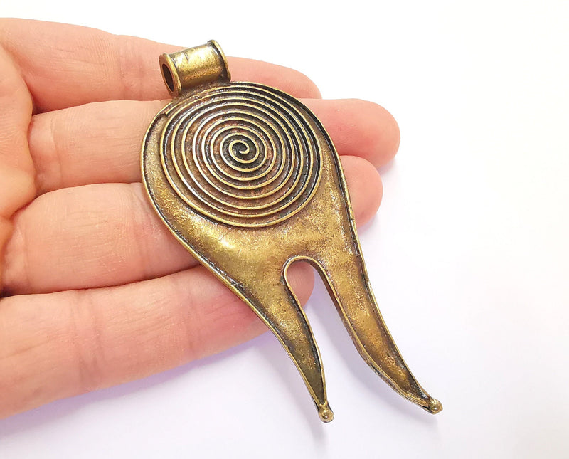 Antique Bronze Pendant Antique Bronze Plated Pendant ( 90x41mm )  G20346