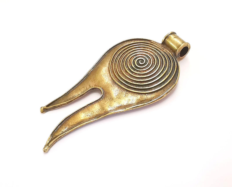 Antique Bronze Pendant Antique Bronze Plated Pendant ( 90x41mm )  G20346