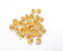 10 Rondelle Beads Shiny Gold Plated Beads (8x6mm)  G20348