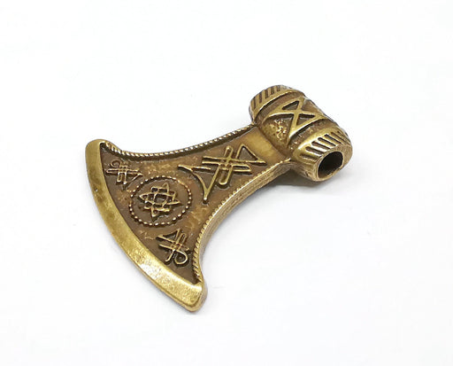 Hatchet Charms Antique Bronze Plated Charms (36x34mm)  G19883