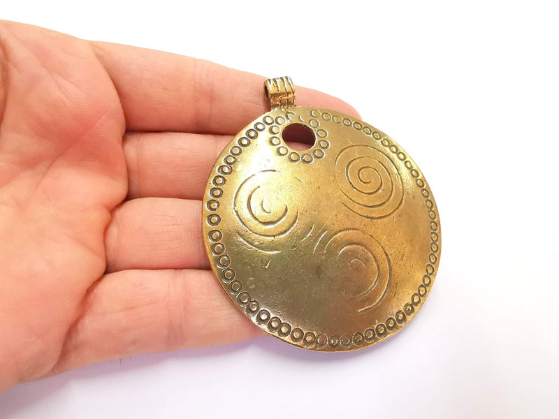 Antique Bronze Pendant Antique Bronze Plated Pendant ( 74x65mm )  G20408