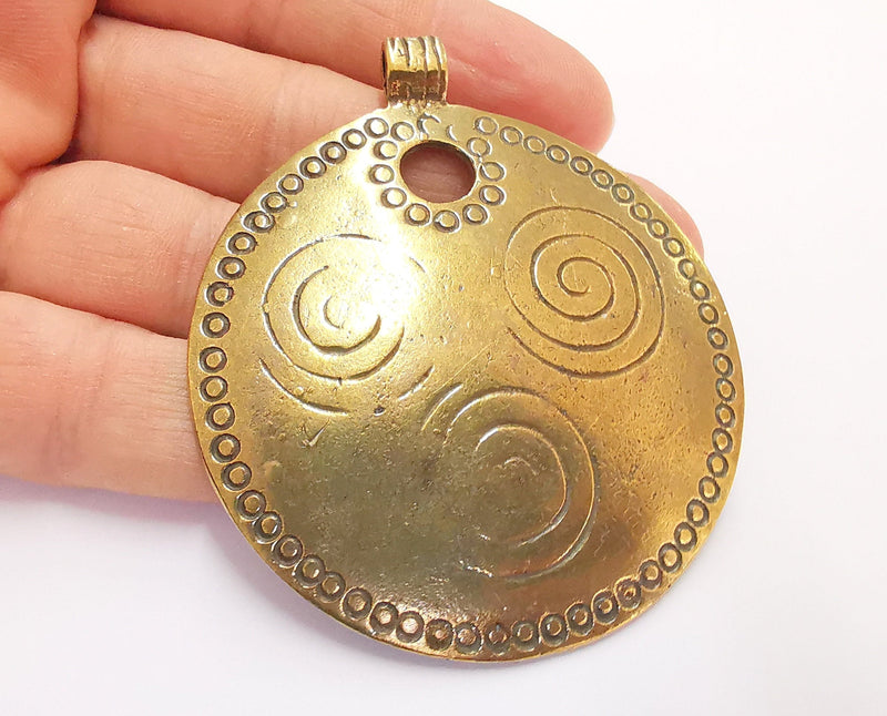 Antique Bronze Pendant Antique Bronze Plated Pendant ( 74x65mm )  G20408