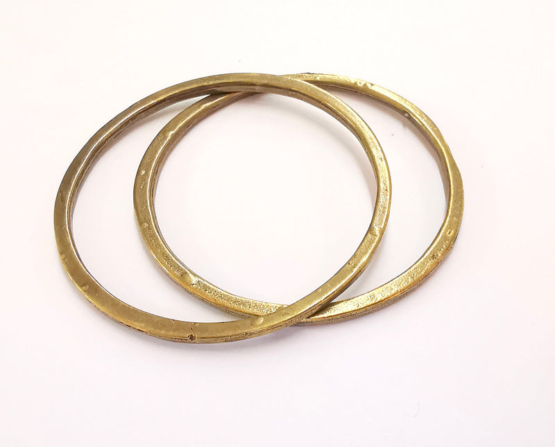 Round Circle Findings Pendant Antique Bronze Plated Pendant (68mm)  G20417