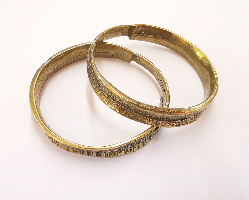 Textured Round Findings Charms Antique Bronze Plated Findings (70mm)  G20427