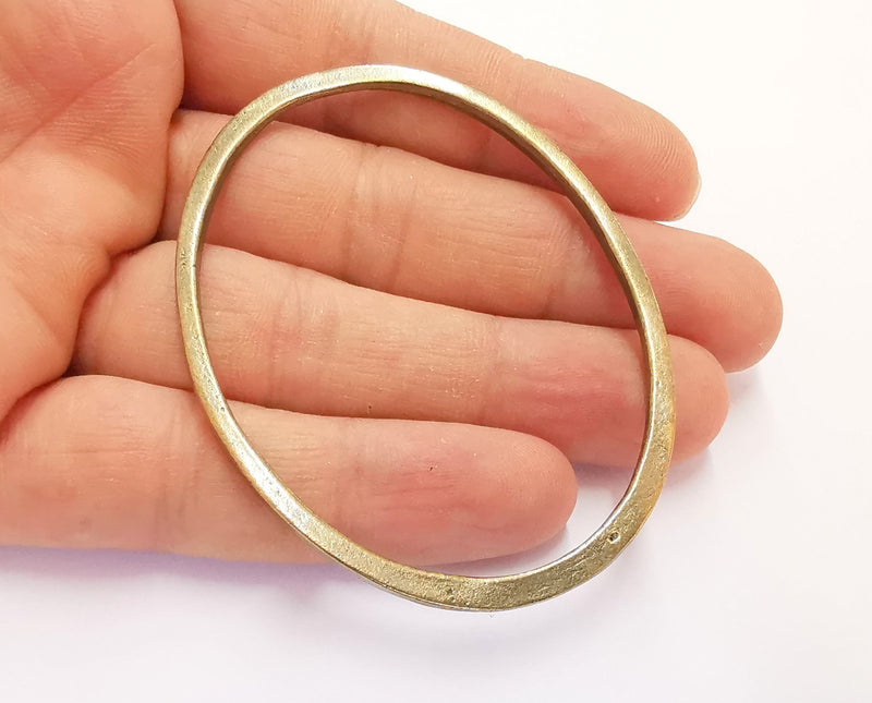 Oval Findings Charms Antique Bronze Plated Findings (71x55mm)  G20428