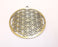 Filigree Pendant Antique Bronze Plated Pendant (70x65mm )  G20431