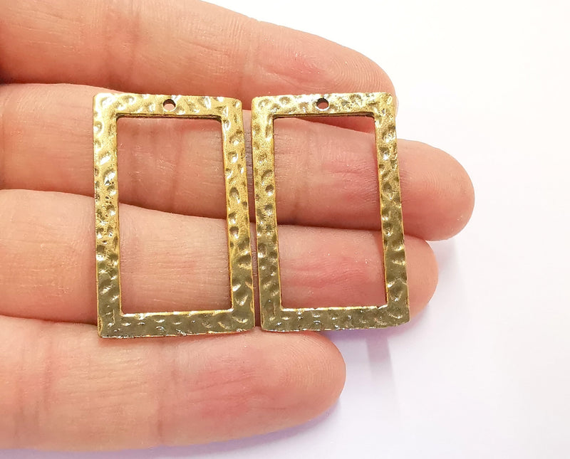 4 Antique Bronze Charms Antique Bronze Plated Charms (38x24mm) G20436