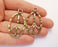 2 Peace Charms Antique Bronze Plated Charms (46x25mm) G20448