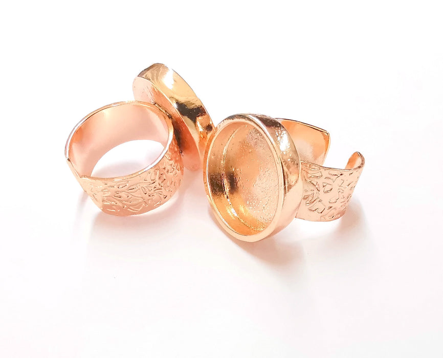 Rose gold sales ring blanks