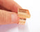 Rose Gold Ring Blank Base Bezel Settings Rose Gold Cabochon Base Mountings Adjustable Resin Ring (16x16 mm Blank)  G19923