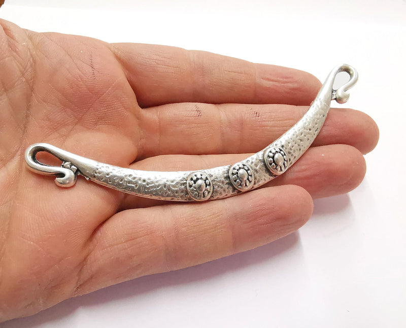 Silver Pendant Connector Antique Silver Plated  (115mm)  G20726