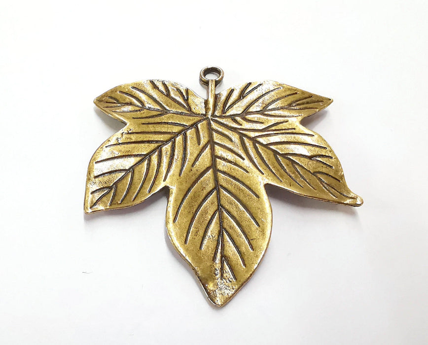 Leaf Charms Antique Bronze Plated Charms (58x57mm) G20529