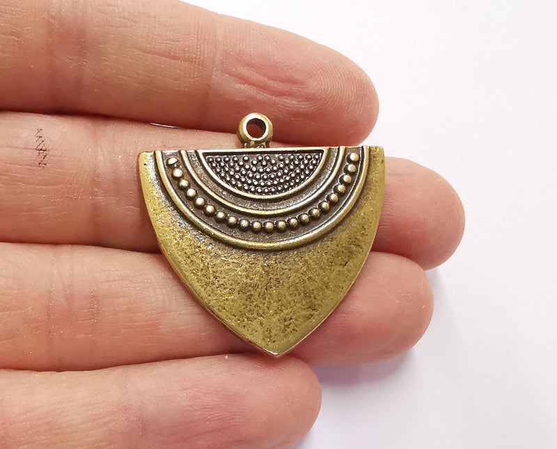 2 Antique Bronze Charms Antique Bronze Plated Charms (35x35mm) G22147