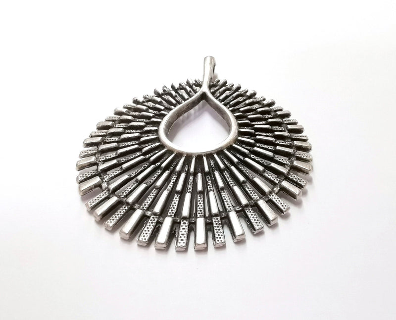 Silver Pendant Antique Silver Plated Pendant (66x54mm)  G19953