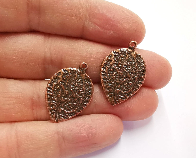 4 Leaf Charms Antique Copper Plated Charms (29x20mm)  G20572