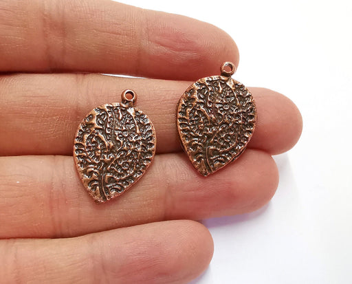4 Leaf Charms Antique Copper Plated Charms (29x20mm)  G20572