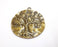 Tree Moon Crescent Pendant Antique Bronze Plated Pendant (70x63mm) G20580