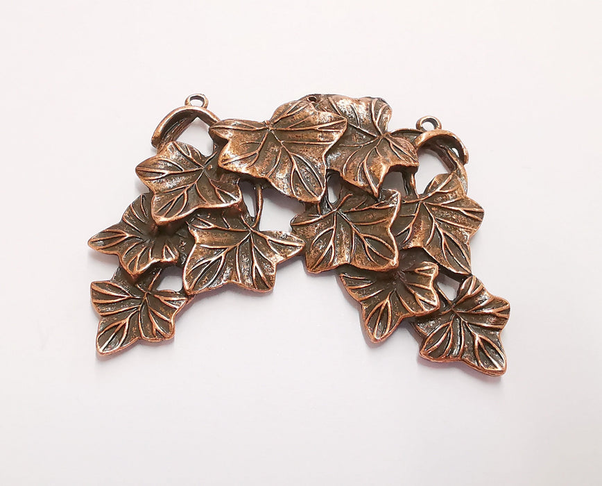 Leaves Pendant Antique Copper Plated Pendant (65x60mm) G20587